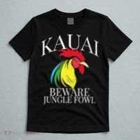 KAUAI FUNNY ROOSTER BEWARE JUNGLE FOWL VINTAGE HAWAII ISLAND T-Shirt thumb 5