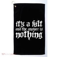 Kilt Funny Renaissance Festival Golf Towel thumb 0