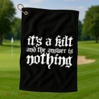 Kilt Funny Renaissance Festival Golf Towel thumb 1