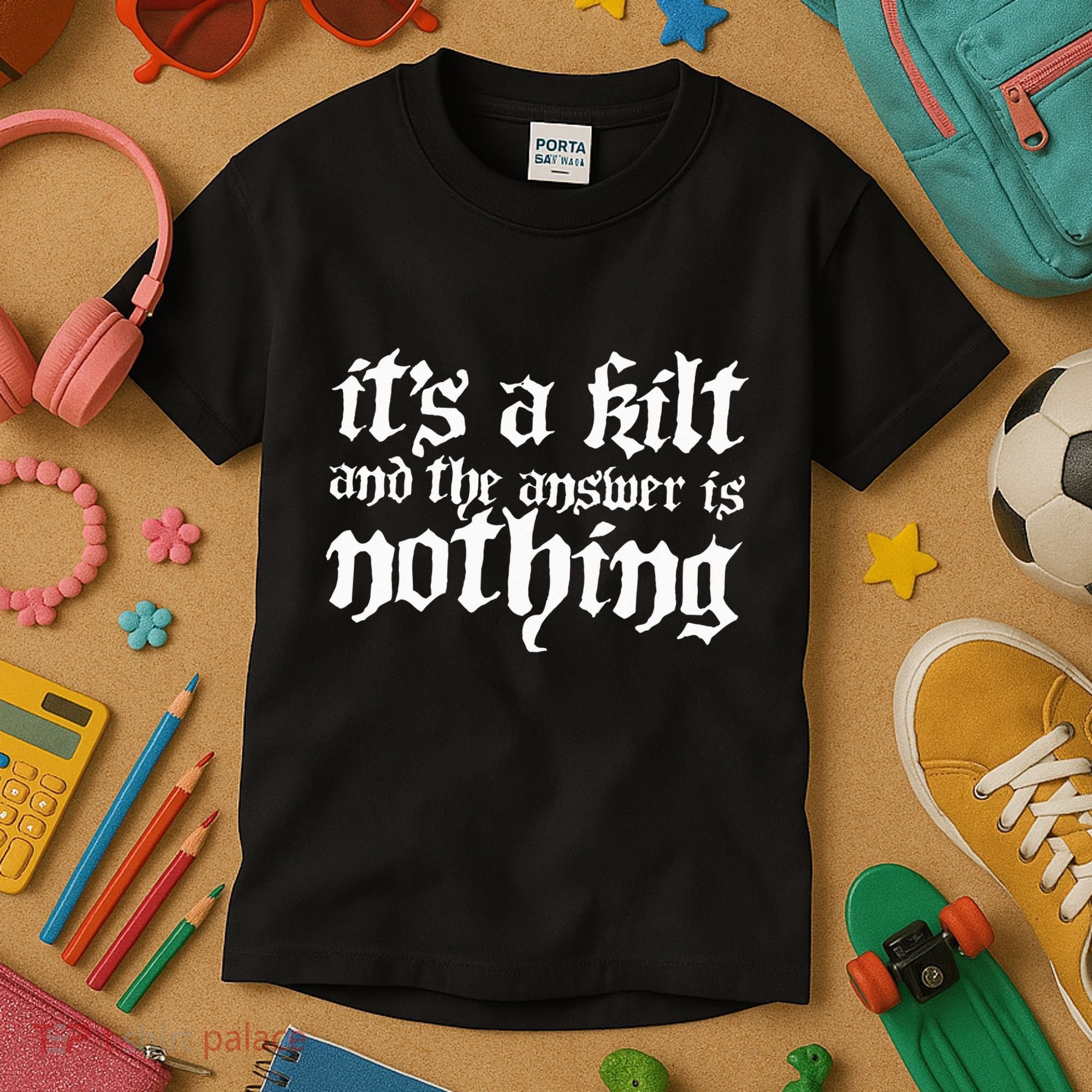 Kilt Funny Renaissance Festival Kids T-Shirt