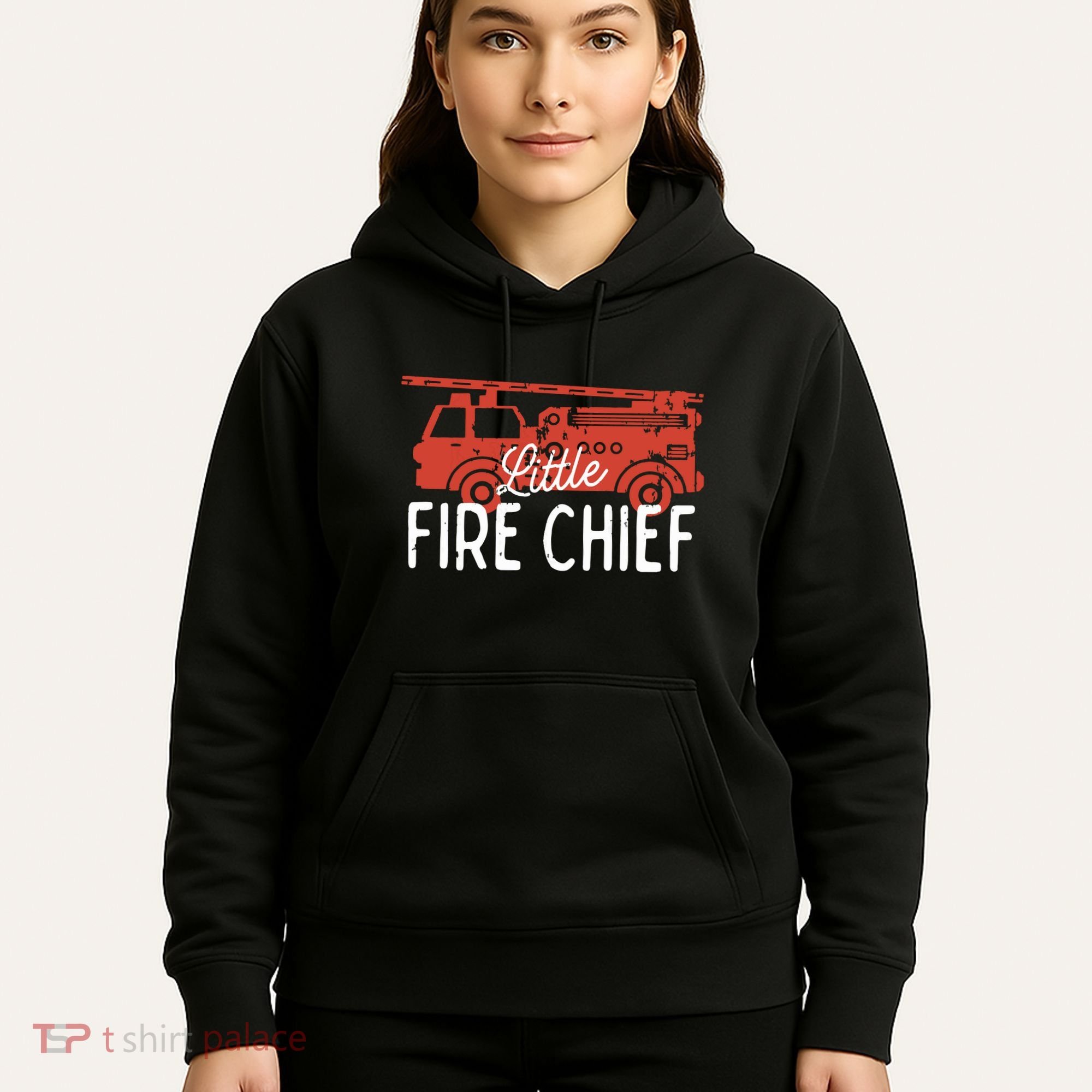 Kids Fireman Shirts Boy Little Fire Chief Fire Truck Hoodie