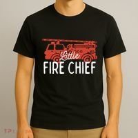 Kids Fireman Shirts Boy Little Fire Chief Fire Truck T-Shirt thumb 3