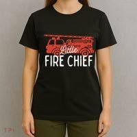 Kids Fireman Shirts Boy Little Fire Chief Fire Truck T-Shirt thumb 4