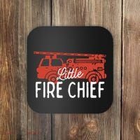 Kids Fireman Shirts Boy Little Fire Chief Fire Truck Coaster thumb 0