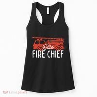 Kids Fireman Shirts Boy Little Fire Chief Fire Truck Women's Tank Top thumb 0
