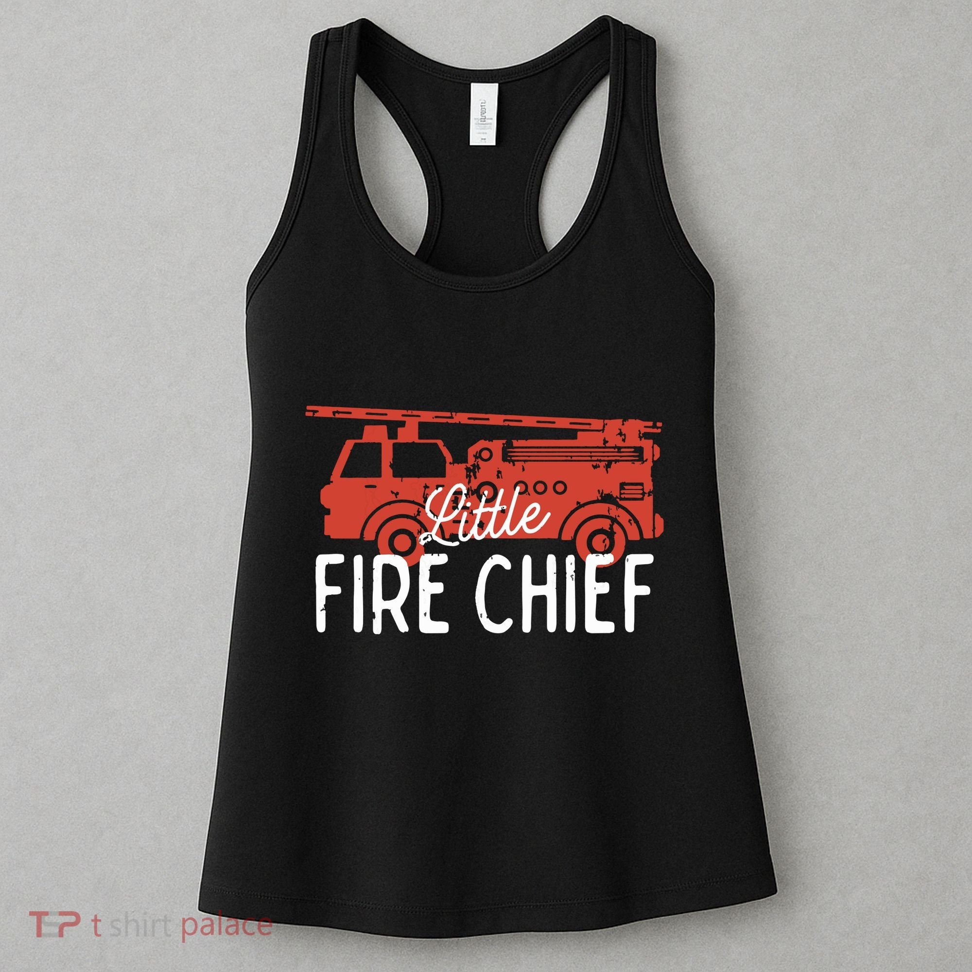 Kids Fireman Shirts Boy Little Fire Chief Fire Truck Women's Tank Top