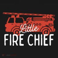 Kids Fireman Shirts Boy Little Fire Chief Fire Truck Baby Bodysuit thumb 2