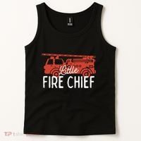Kids Fireman Shirts Boy Little Fire Chief Fire Truck Tank Top thumb 2