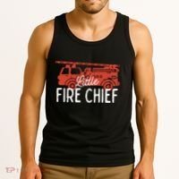Kids Fireman Shirts Boy Little Fire Chief Fire Truck Tank Top thumb 3