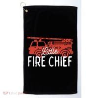 Kids Fireman Shirts Boy Little Fire Chief Fire Truck Golf Towel thumb 0
