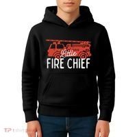 Kids Fireman Shirts Boy Little Fire Chief Fire Truck Kids Hoodie thumb 4
