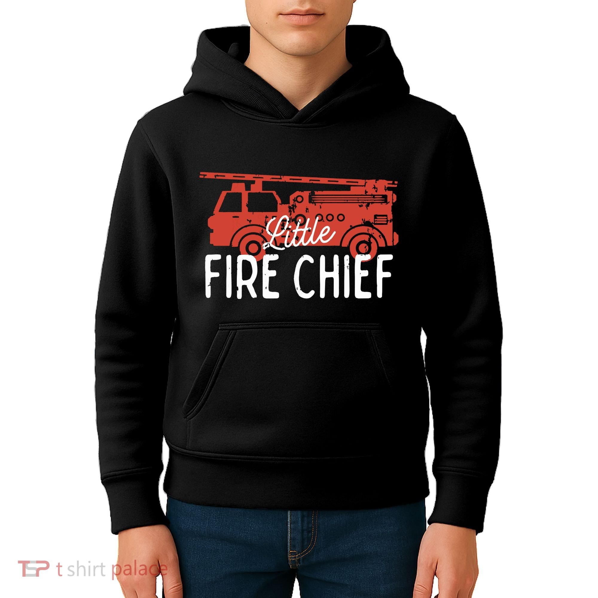 Kids Fireman Shirts Boy Little Fire Chief Fire Truck Kids Hoodie