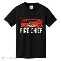 Kids Fireman Shirts Boy Little Fire Chief Fire Truck Kids T-Shirt thumb 0