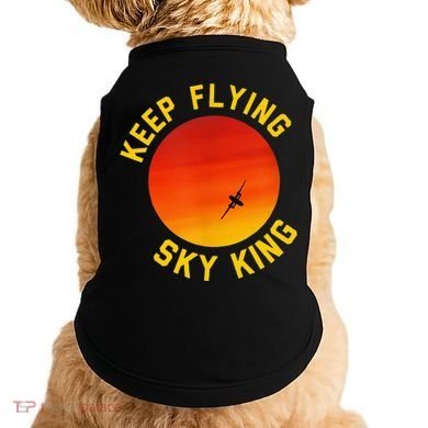 Keep Flying Sky King Funny Design Doggie Tank