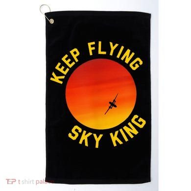 Keep Flying Sky King Funny Design Golf Towel