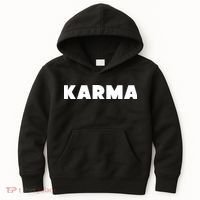 Karma Funny Sarcastic Kids Hoodie thumb 0