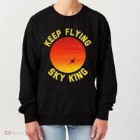 Keep Flying Sky King Aviation Pilot Airplane Women's Sweatshirt thumb 0