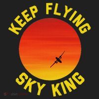Keep Flying Sky King Aviation Pilot Airplane Women's Sweatshirt thumb 2