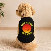 Keep Flying Sky King Aviation Pilot Airplane Doggie Tank thumb 2