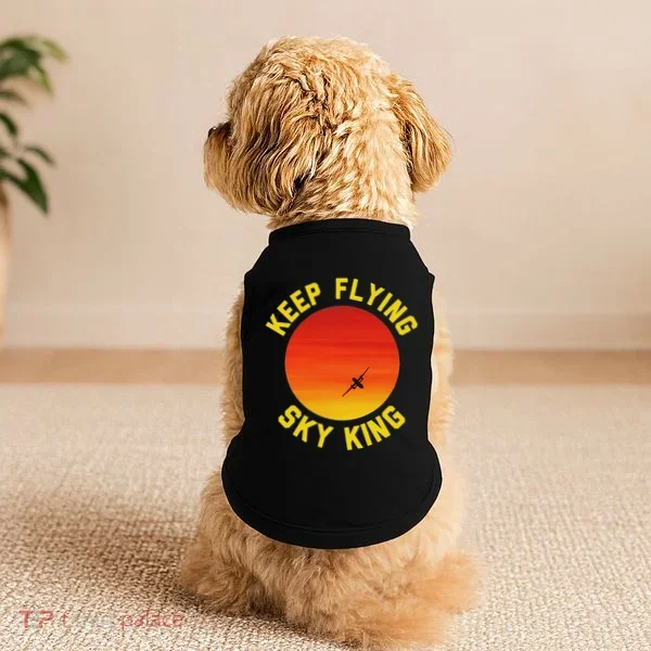 Keep Flying Sky King Aviation Pilot Airplane Doggie Tank