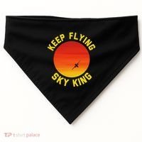 Keep Flying Sky King Aviation Pilot Airplane USA-Made Doggie Bandana thumb 0