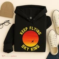 Keep Flying Sky King Aviation Pilot Airplane Hoodie thumb 4