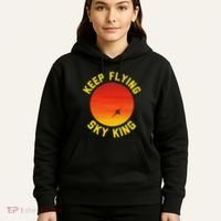 Keep Flying Sky King Aviation Pilot Airplane Hoodie thumb 5