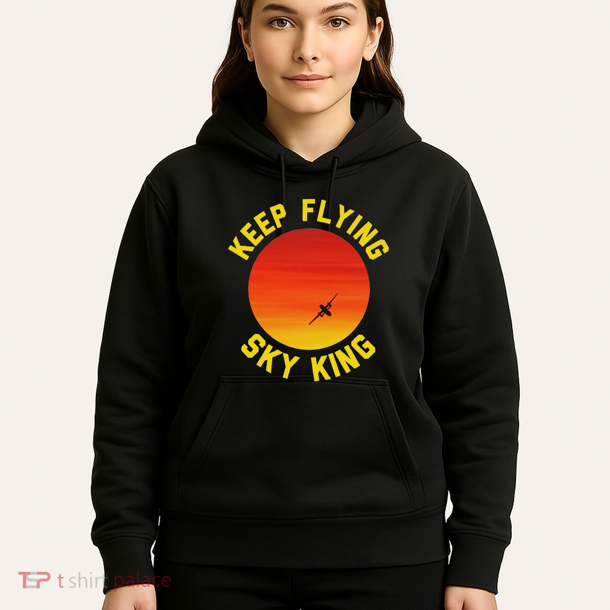 Keep Flying Sky King Aviation Pilot Airplane Hoodie