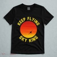 Keep Flying Sky King Aviation Pilot Airplane T-Shirt thumb 5