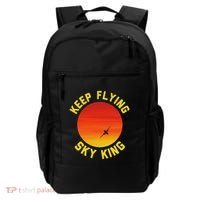 Keep Flying Sky King Aviation Pilot Airplane Backpack thumb 0