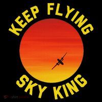 Keep Flying Sky King Aviation Pilot Airplane Button thumb 1