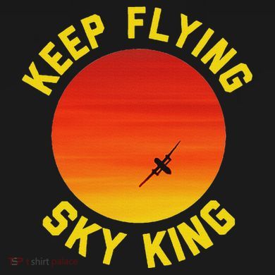 Keep Flying Sky King Aviation Pilot Airplane Ladies PosiCharge Competitor Racerback Tank