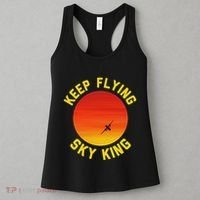 Keep Flying Sky King Aviation Pilot Airplane Women's Tank Top thumb 3