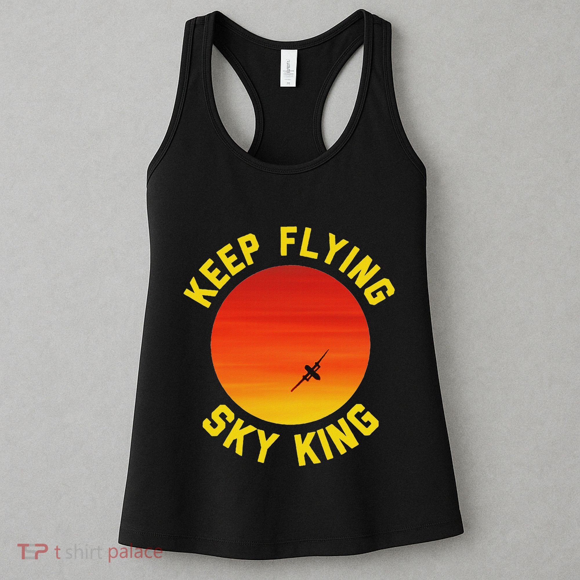 Keep Flying Sky King Aviation Pilot Airplane Women's Tank Top