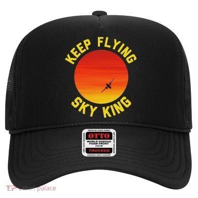 Keep Flying Sky King Aviation Pilot Airplane Hat