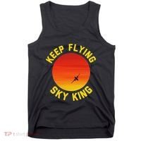 Keep Flying Sky King Aviation Pilot Airplane Tank Top thumb 0