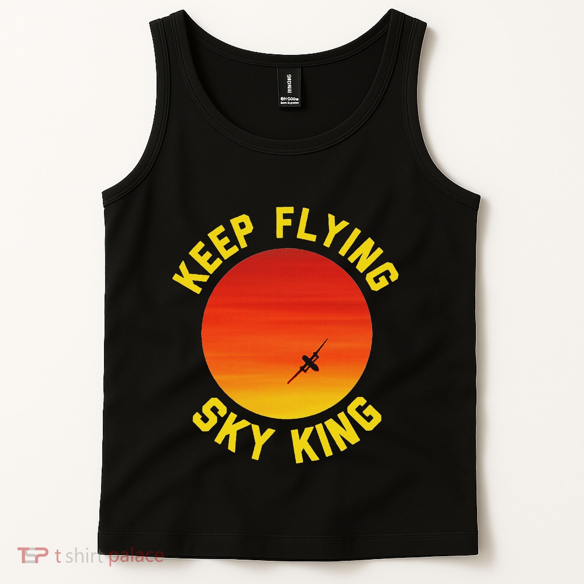Keep Flying Sky King Aviation Pilot Airplane Tank Top