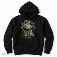 Kattegat Floki's Shipyards Quality Longboats Since 793 Ad Hoodie thumb 0
