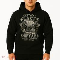 Kattegat Floki's Shipyards Quality Longboats Since 793 Ad Hoodie thumb 2