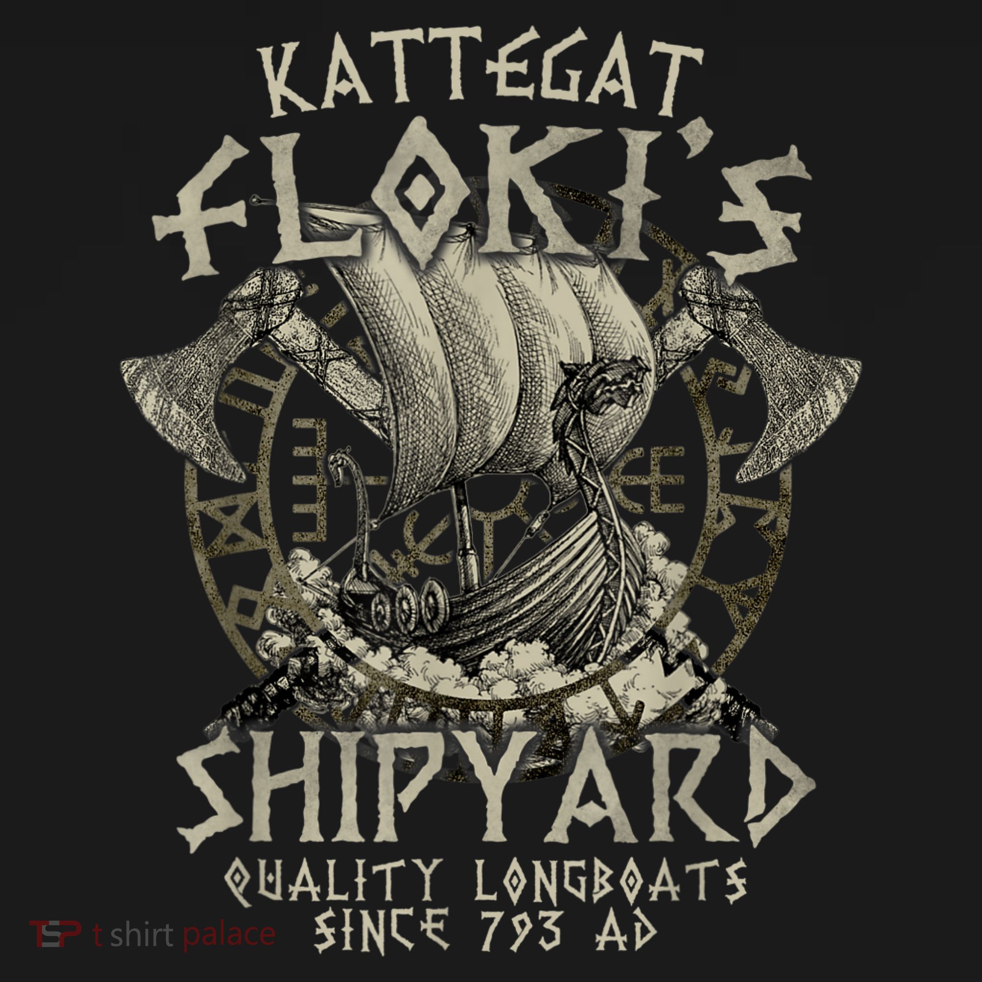 Kattegat Floki's Shipyards Quality Longboats Since 793 Ad Long Sleeve Shirt