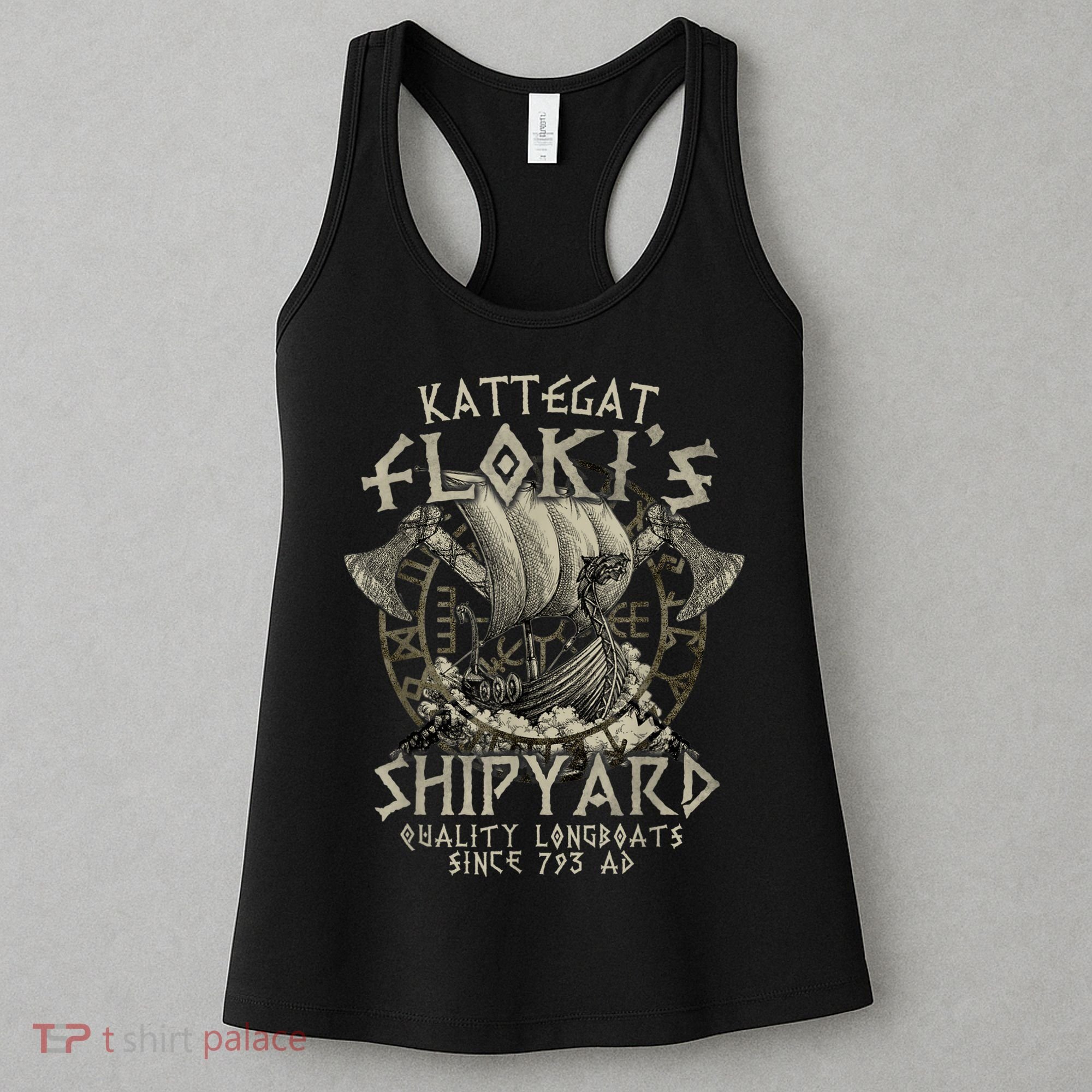 Kattegat Floki's Shipyards Quality Longboats Since 793 Ad Women's Tank Top