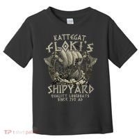Kattegat Floki's Shipyards Quality Longboats Since 793 Ad Toddler T-Shirt thumb 0
