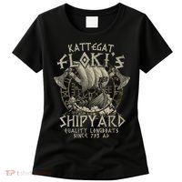 Kattegat Floki's Shipyards Quality Longboats Since 793 Ad Women's T-Shirt thumb 0