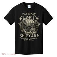 Kattegat Floki's Shipyards Quality Longboats Since 793 Ad Kids T-Shirt thumb 0