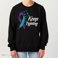 Keep Fighting Suicide Prevention Awareness Women's Sweatshirt thumb 0