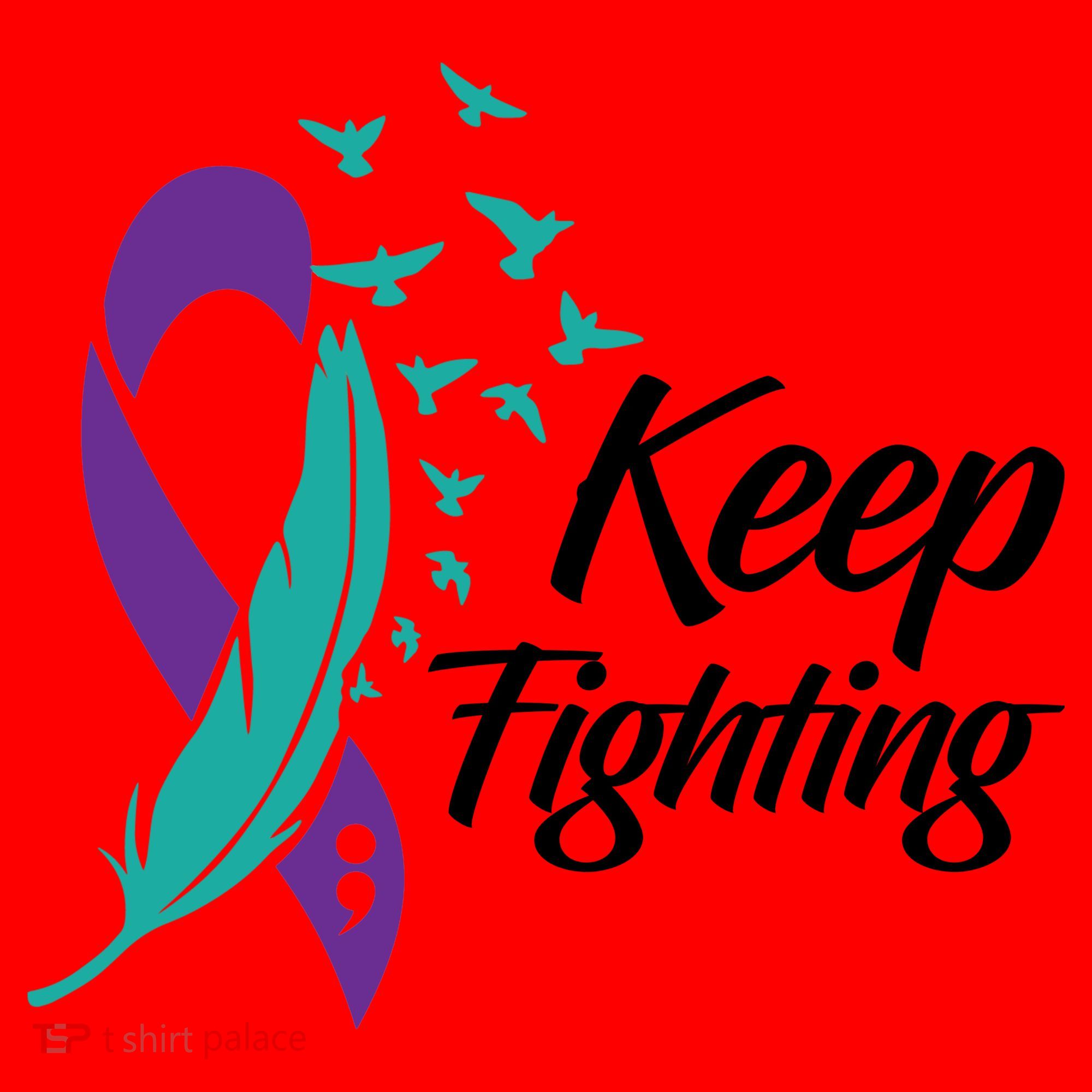 Keep Fighting Suicide Prevention Awareness Santa Hat