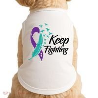 Keep Fighting Suicide Prevention Awareness Doggie Tank thumb 0