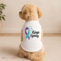 Keep Fighting Suicide Prevention Awareness Doggie Tank thumb 2