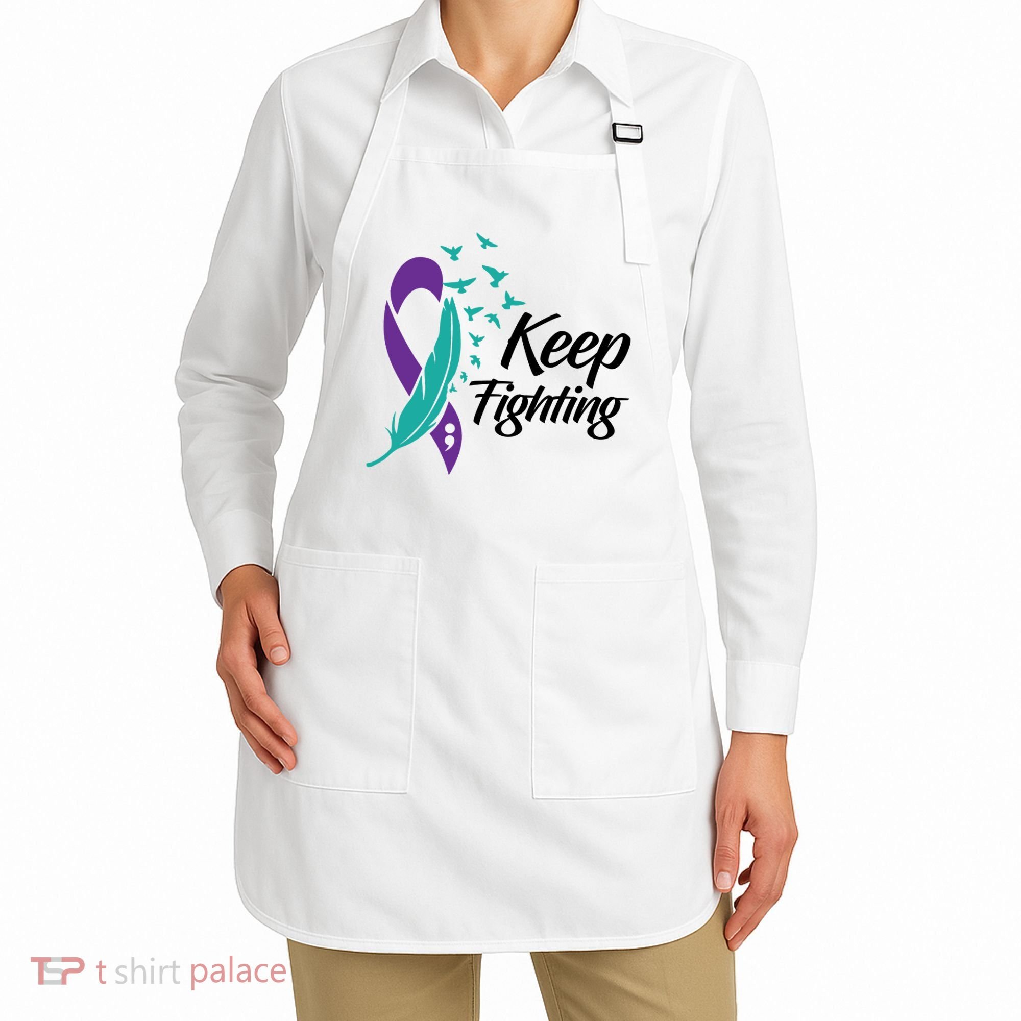 Keep Fighting Suicide Prevention Awareness Apron