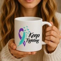Keep Fighting Suicide Prevention Awareness Coffee Mug thumb 3